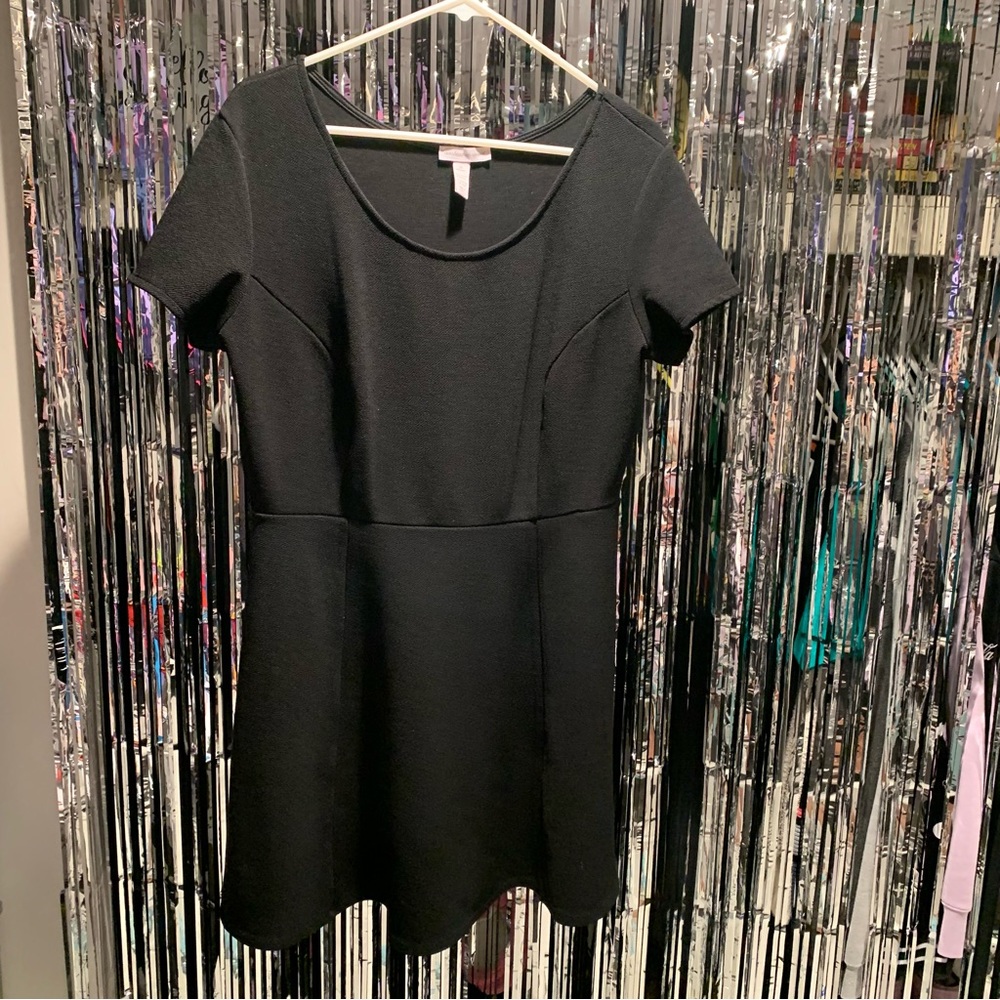 Ambiance Apparel Black Skater Dress